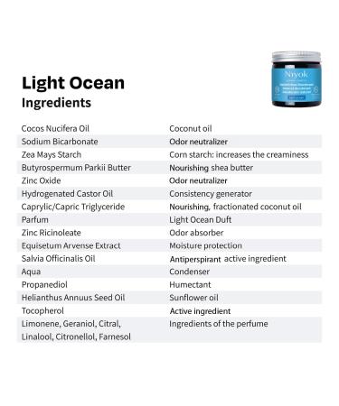 Natural Cosmetics 3-Pack Natural Deodorant Light Ocean 40ml Sensitive Shower Bar 80g and Sensitive Shampoo Bar 80g - Buy Online on SooperMarket.com