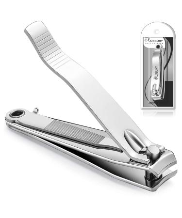 Ruxbury Nail Clipper Professional Nail Cutter Heavy Duty Nail Clippers for Thick Nails Toenail Clippers for Men and Women