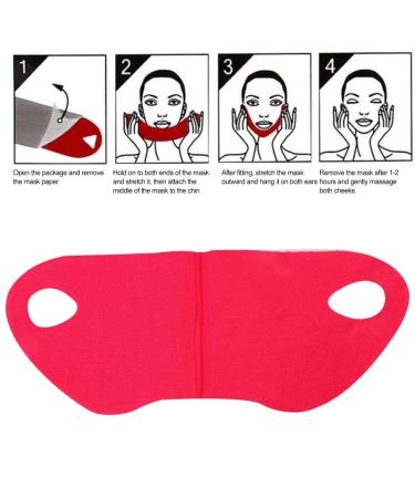 Boquite Valentine's Day Carnival V Line Face Mask - 5Pcs V-Shaped Facial Lifting for Youthful Skin - Buy Online on SooperMarket.com