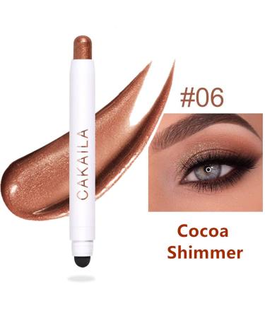 Go Ho Cocoa Cream-to-Powder 2-in-1 Eyeshadow Stick - Waterproof Shimmer Eyeshadow Pencil for Easy Color Application - Eye Brightener Stick - Buy Online on SooperMarket.com