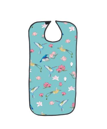 Resubalae Adult Bib - Extra Long Apron for Elderly Dinner Waterproof PVC Cover