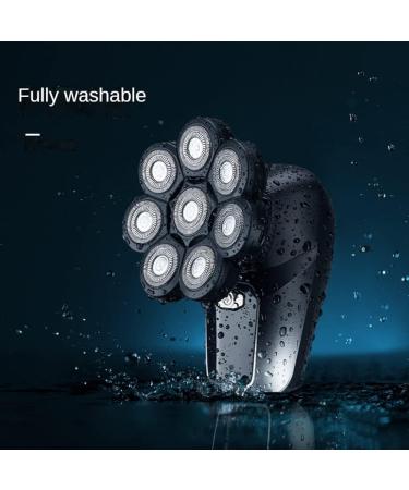 GeRRiT 8D Electric Shaver for Bald Men - 6 in 1 Multifunctional Razor with LED Display | Premium Head Shaver for a Smooth Shave - Buy Online on SooperMarket.com