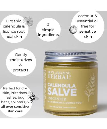 Buy Ora's Amazing Herbal Calendula Skin Salve & Oil Set - Organic Nourishing International Shipping Available - Buy Online on SooperMarket.com