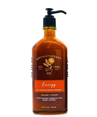 Bath & Body Works Aromatherapy Energy - Orange + Ginger Body Lotion  6.5 Fl Oz 6.5 Fl Oz (Pack of 1)