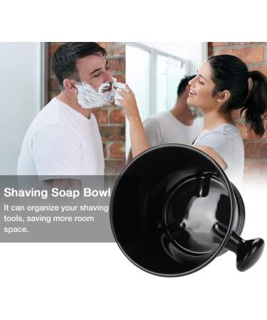 Plastic Shaving Soap Bowl | Black Shaving Mug for Men | Shave Cream and Soap Bowl - Buy Online on SooperMarket.com