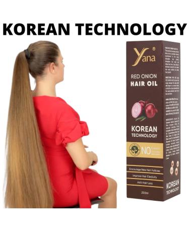 Yana Red Onion Hair Oil for Hair Fall Control | Korean Technology | Buy Internationally - Buy Online on SooperMarket.com