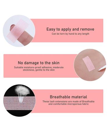 Sibba 6 Roll Eyelash Tape for Extension - Breathable Micropores Fabric for Under Eye Bands - Pink Lash Extension Tools - Buy Online on SooperMarket.com