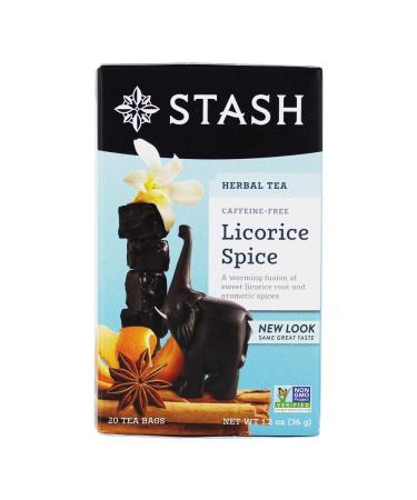 Stash Tea - Caffeine-Free Licorice Spice Herbal Tea - 20 Tea Bags