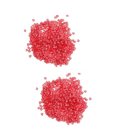 Healeved 2pcs Strawberry Fruit Nail Decals Fruit Nail Patch Manicure Sequins Strawberry Clay Slices Masquerade Siouxxie Wall Decoration Nail Clay Nail Polish Polymer Clay Manual Red 0.5x0.5x0.2cmx2pcs Redx2pcs