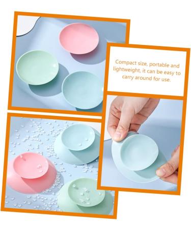 KALLORY Kids Bowl Suction Pad Set - 3pcs | Suction Cup Stickers | Silica Gel | Tricolor - Buy Online on SooperMarket.com