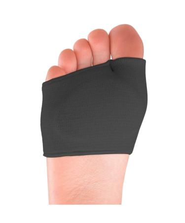 Metatarsal Sleeve Pads Ball of Foot Cushions with Soft Gel Fabric Forefoot Compression Socks Half Forefoot Sleeves Great for Metatarsal and Forefoot Pain Relief for Men and Women.