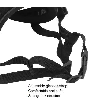 Socobeta Dog Goggles - Anti-UV Pet Sunglasses with Adjustable Strap | Black Frame, Transparent Lenses - Buy Online on SooperMarket.com