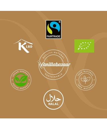 Vanillabazaar Sustainable Organic Fairtrade Grade A Bourbon Vanilla Pods - 2 Premium Beans in Resealable Tube for Chefs & Home Baking/Cooking - Buy Online on SooperMarket.com