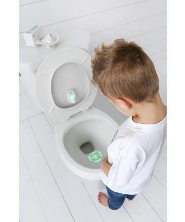 Toddler Target Adjustable Potty Toilet Bowl Training Learning Easy Fast Fun Motion Sensor Activated Bullseye Illuminated Laser Beam Nightlight - Buy Online on SooperMarket.com