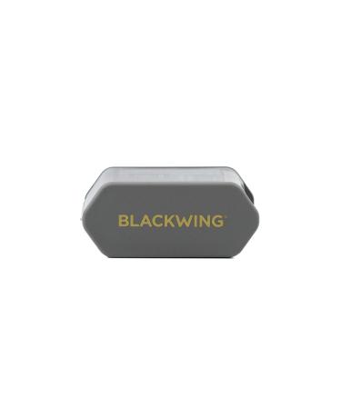 Blackwing Two-Step Long Point Pencil Sharpener  Grey  German Steel Blades  Creates Sharp Long Pencil Point  Pack of 1