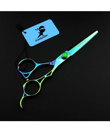 6.0 Inch Professional Japan 440C Hair Cutting Scissors - Salon Quality Blending/Thinning Shear for Barber or Home Use - B-green - Buy Online on SooperMarket.com