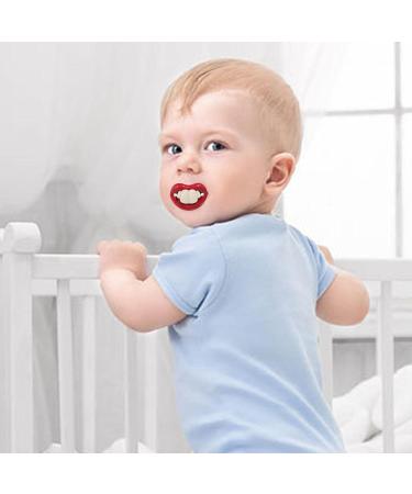 Bexdug Orthodontic Pacifier for 6-18 Months | Funny Mustache Design | Perfect Gift for Boys & Girls | International Shipping Available - Buy Online on SooperMarket.com