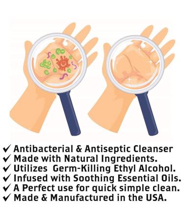 Olivia Care Hand Sanitizer - Alcohol-Based with Lemon Essential Oils - 99.9% Germ-Killing Formula - Portable and Moisturizing - 4 FL OZ - Buy Online on SooperMarket.com