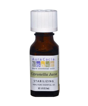 Aura Cacia 100% Pure Essential Oil Citronella Java .5 fl oz (15 ml)