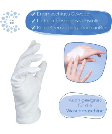 Shop 100% Cotton White Gloves - Soft Dermatologically Tested Certified Skin Tolerance - XL Size for Hand Masks - Buy Online on SooperMarket.com