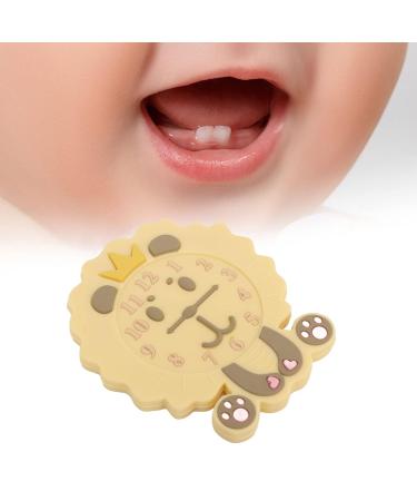 Cartoon Animal Alarm Clock Teething Toy for Babies - BPA Free Silicone Chew Toy - Buy Online on SooperMarket.com