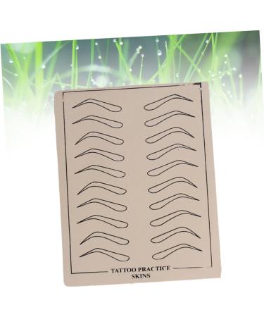 Beavorty 18 Sheets Eyebrow Microblading Skin Vehicle Grab Handles Eyebrow Training Skin Practice Skin - Buy Online on SooperMarket.com