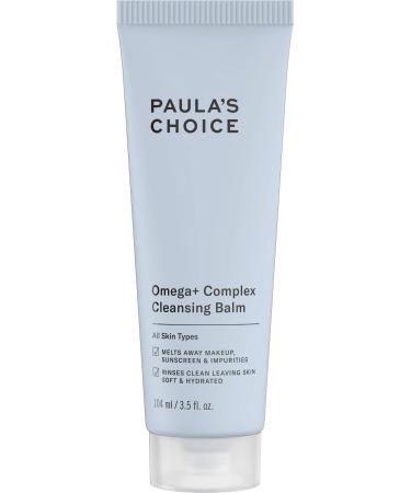 Paula's Choice Omega Complex Cleansing Balm, Double Cleanse Face Wash & Daily Makeup Remover, Suitable for Dry & Sensitive Skin, Mineral Oil-Free, Paraben-Free & Fragrance-Free, 3.5 Fl Oz