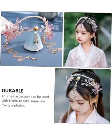 FOYTOKI 1pc Ancient Style Hair Crown Headdress Long Tassel Hair Accessory Vintage Hanfu Hair Accessory Chinese Traditional Hair Accessory Long Tassel Headdress Chinese Style Headband - Buy Online on SooperMarket.com