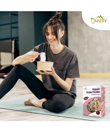 Apexy Organic Shirataki Konjac Noodle Angel Hair Pasta 53.6oz - 8 Pouches | Low Calorie, Low-Carb, Gluten-Free, Vegan, Keto & Paleo-Friendly - Buy Online on SooperMarket.com