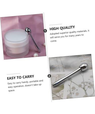 Healeved 1pc Eye Cream Stick Ice Facial Globes Home Tools Eye Cream Board Cooling Facial Stick Skincare Tool Scratchboard Tools Beauty Rod Zinc Alloy Beauty Products Household 7.8x6cm Silver - Buy Online on SooperMarket.com