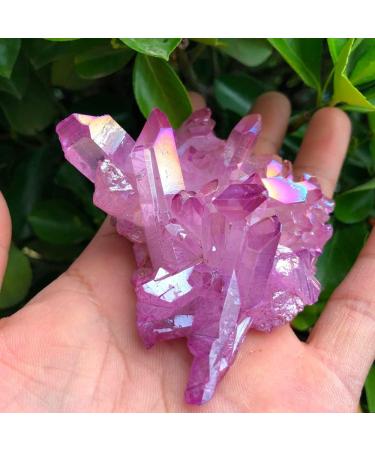 Natural Crystal Rough 85g Bonito roxo chama Aura Cristal de quartzo Cluster Specimen - Buy Online on SooperMarket.com