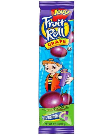 Jovy Fruit Roll, Grape, 0.75 Ounce (Pack of 48)
