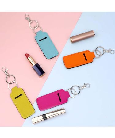 Sliverdew 8 Pcs Chapstick Holder Key Chain - Lip Balm Sleeve Pouch & Lipstick Keychain for Women - Ideal Travel Accessories - Buy Online on SooperMarket.com