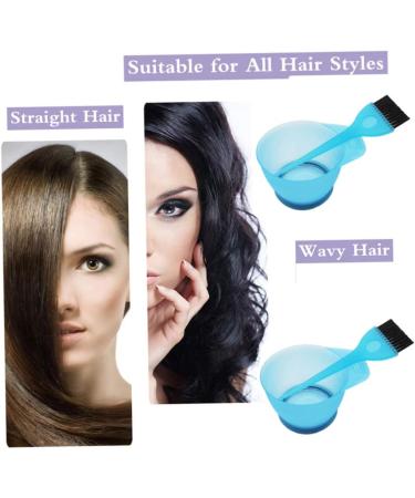 1 Set Hair Dye Color Brush and Bowl Set Hair Dye Kit Hair Coloring Kit Hair Color Brush Mixing Bowl Kit for Hair Tint Dying Coloring Applicator Blue - Buy Online on SooperMarket.com
