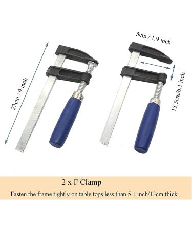 JQSH Wooden Tufting Frame with Clamp (27.5*27.5inch) for Electric Carpet Tufting Machine - Buy Online on SooperMarket.com