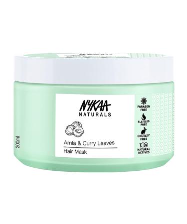 Nykaa Naturals Hair Mask Amla and Curry Leaves 6.76 oz - Promotes Growth Fights Hair Loss - Safe on Colored Hair - Nourishing Mask for Thin Hair
