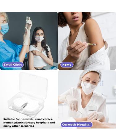 UPIQNG 4 Pcs Shot Pain Reducer Reusable Pain Relief Sheet Hurt Blocker Plastic Immunization Shooting Assist Shot Pain Blocks for Adults Kids White - Buy Online on SooperMarket.com