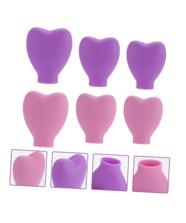 6-Piece Makeup Brush Dust Cover Set | Silicone Cosmetic Brush Holders & Lipstick Protection | Travel-Friendly Beauty Accessories - Buy Online on SooperMarket.com