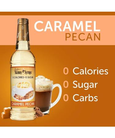 Jordan's Skinny Syrups Sugar-Free Coffee Syrup Caramel Pecan Flavoring for Chai Latte Protein Shake and More - Zero Calorie Gluten-Free Keto Friendly - 750ml (25.4 Fl Oz) - Buy Online on SooperMarket.com