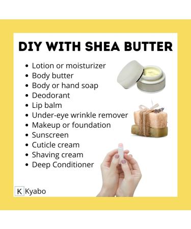 Raw & Unrefined African Shea Butter - 100% Pure & Organic | 2lbs Ideal for Soap Making Whipping & Lotion | Sourced from Ghana - Buy Online on SooperMarket.com