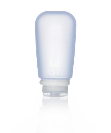 humangear GoToob+ Refillable Silicone Travel Size Bottles with Locking Cap, Blue, X-Large (6oz) X-Large (6oz) Blue