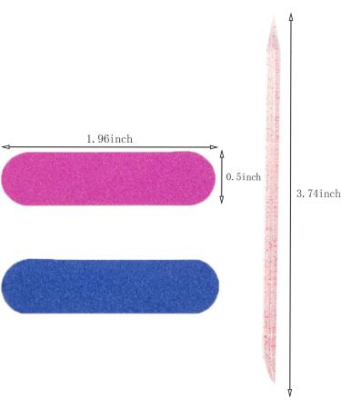 200PCS Pink Nail Care Set: Cuticle Pushers, Manicure Sticks, Mini Nail Files - Double Sided Nail Buffer for Fingernail Cleaning - Buy Online on SooperMarket.com