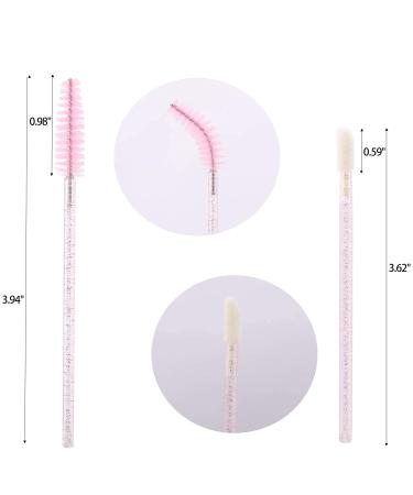 200 Disposable Mascara & Lip Gloss Applicator Wands - Pink | Tbestmax - Buy Online on SooperMarket.com