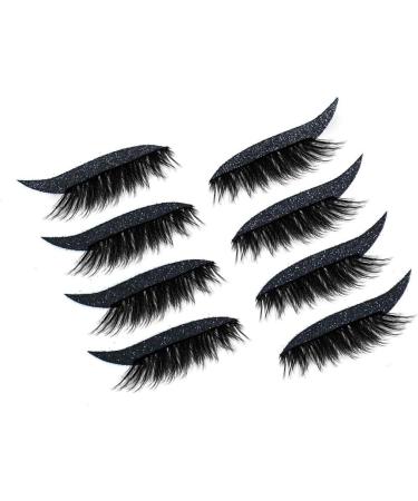 Dajidafu 4 Pairs Eyeliner Decal Eyelash Sticker Lady Accessories Self-adhesive Dating Prop Multipurpose Makeup Tool Eyelashes Type 4 - Buy Online on SooperMarket.com