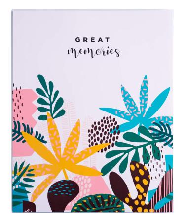 Grupo Erik Official Abstract Tropics Photo Album - 8x5 Photo Album / 13x20 cm - Family Photo Album 96 Pockets - Friend Gifts Flower Gifts - Photo Albums 8x5 96 photos - Photo Album Slip In