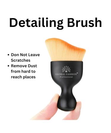 Buy Dual-Action Brush for Foundation & Powder - Global Fashion | 10x6x3cm 15g Black - International Shipping - Buy Online on SooperMarket.com