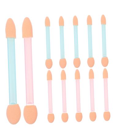 BELLIFFY 24pcs Eye Shadow Applicator Cosmetic Eye Brushes Double Head Eyeshadow Brush Eyeshadow Sponge Brush