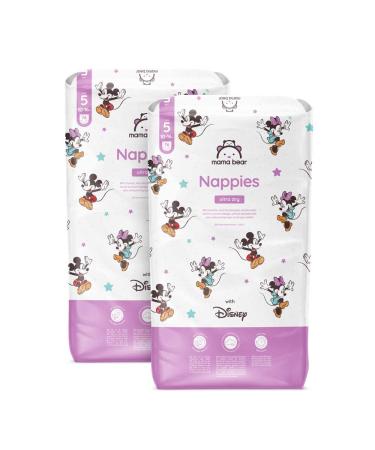 Amazon brand: Mama Bear Disney Ultra Dry diapers size 5 (10-16 kg)-monthly box white 152 pieces (2 packs with 76) size 5 (10-16 kg) monthly box