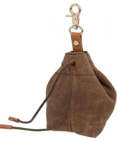 Shop TMBMLPP Dog Treat Feed Bag - Brown | Clip Buckle & Shrink Pockets for Puppy Training & Travel | Perfect for Toys & Delicacies - International Shipping Available - Buy Online on SooperMarket.com