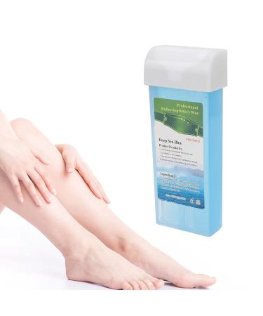 Sea Blue Roll-On Wax Roller Depilatory Wax Cartridge for Hair Removal - Refill for Armpit & Arms - Buy Online on SooperMarket.com